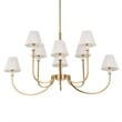 Uttermost Poppins 8 Light Brass Chandelier in Brass