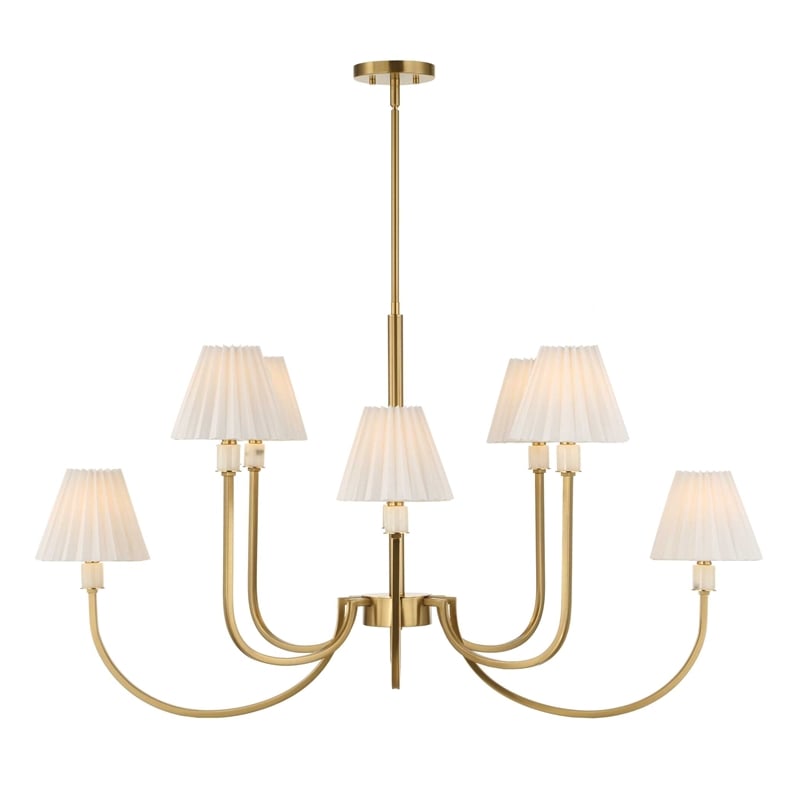 Uttermost Poppins 8 Light Brass Chandelier in Brass