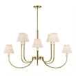 Uttermost Poppins 8 Light Brass Chandelier in Brass