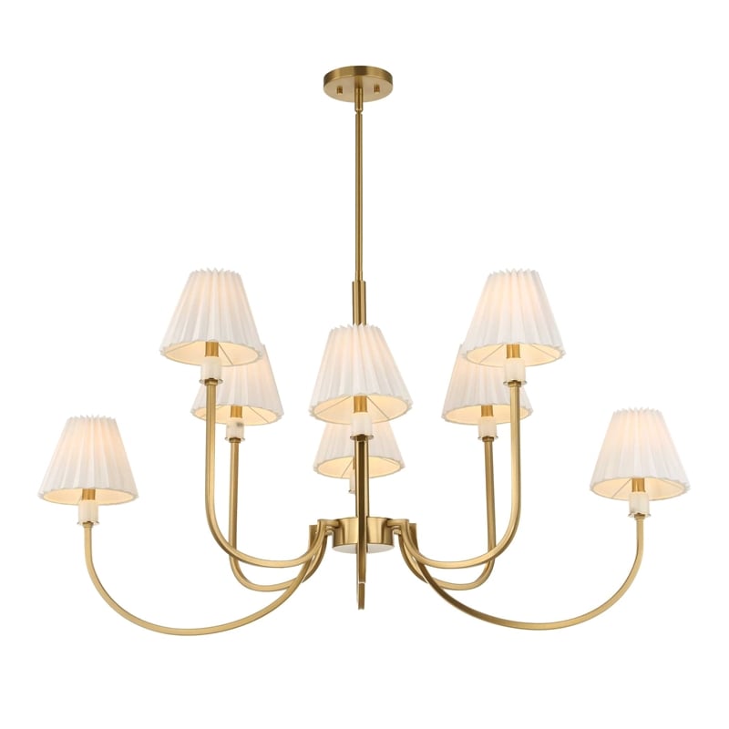 Uttermost Poppins 8 Light Brass Chandelier in Brass