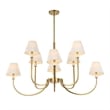 Uttermost Poppins 8 Light Brass Chandelier in Brass