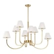Uttermost Poppins 8 Light Brass Chandelier in Brass