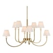 Uttermost Poppins 8 Light Brass Chandelier in Brass