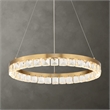 Uttermost Segovia Round Crystal LED Chandelier in Brass