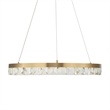 Uttermost Segovia Round Crystal LED Chandelier in Brass