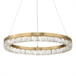 Uttermost Segovia Round Crystal LED Chandelier in Brass