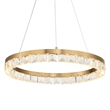 Uttermost Segovia Round Crystal LED Chandelier in Brass
