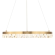 Uttermost Segovia Round Crystal LED Chandelier in Brass