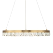 Uttermost Segovia Round Crystal LED Chandelier in Brass