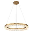 Uttermost Segovia Round Crystal LED Chandelier in Brass