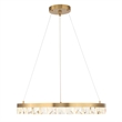 Uttermost Segovia Round Crystal LED Chandelier in Brass