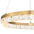 Uttermost Segovia Round Crystal LED Chandelier in Brass