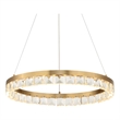 Uttermost Segovia Round Crystal LED Chandelier in Brass