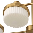 Uttermost Wedge 12 Lt LED Brass Chandelier in Brass