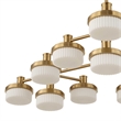Uttermost Wedge 12 Lt LED Brass Chandelier in Brass