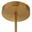 Uttermost Wedge 12 Lt LED Brass Chandelier in Brass