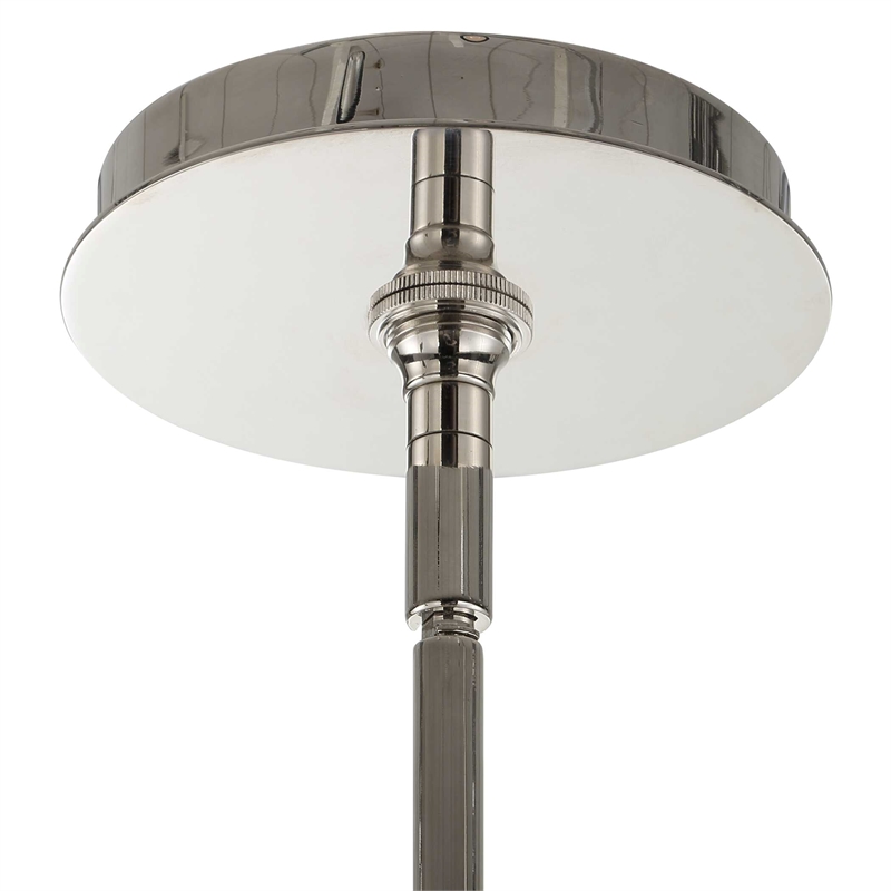 Uttermost Lovelock 4 Light Rope Empire Chandelier in Nickel