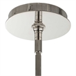 Uttermost Lovelock 4 Light Rope Empire Chandelier in Nickel