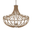 Uttermost Lovelock 4 Light Rope Empire Chandelier in Nickel