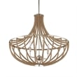 Uttermost Lovelock 4 Light Rope Empire Chandelier in Nickel