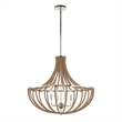 Uttermost Lovelock 4 Light Rope Empire Chandelier in Nickel