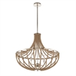 Uttermost Lovelock 4 Light Rope Empire Chandelier in Nickel