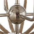 Uttermost Lovelock 4 Light Rope Empire Chandelier in Nickel