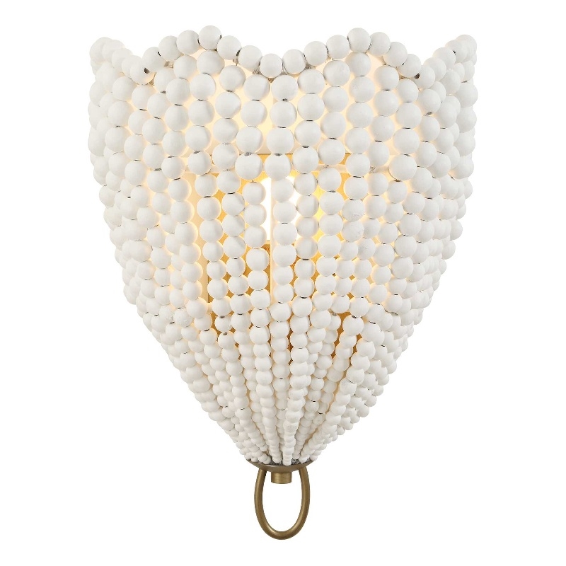Uttermost Biddeford 1 Light White Beaded Sconce