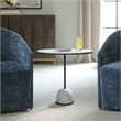 Uttermost Morro White Marble Side Table