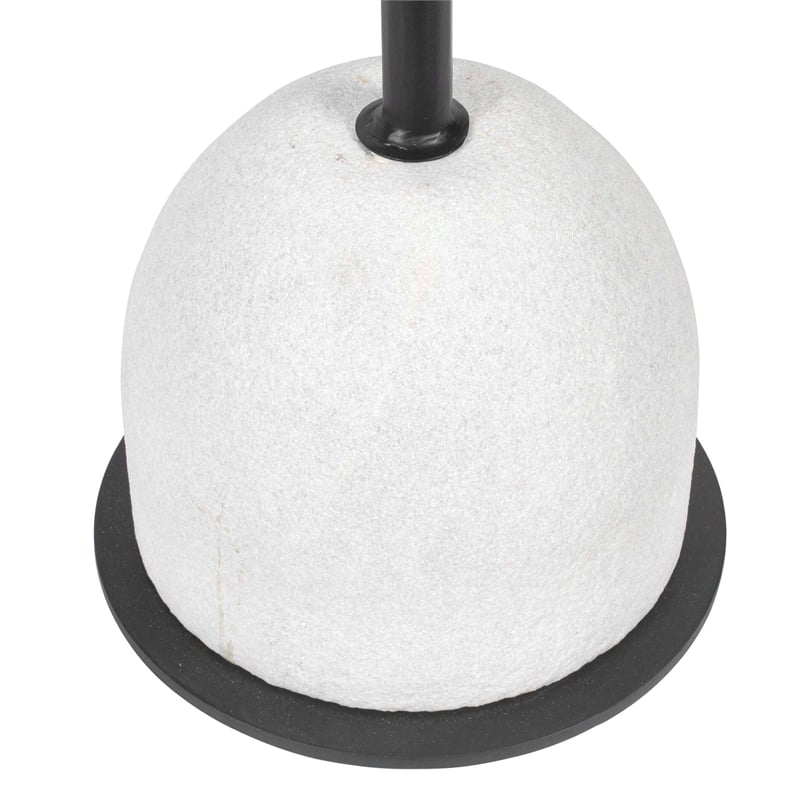 Uttermost Morro White Marble Side Table