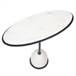 Uttermost Morro White Marble Side Table