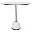 Uttermost Morro White Marble Side Table