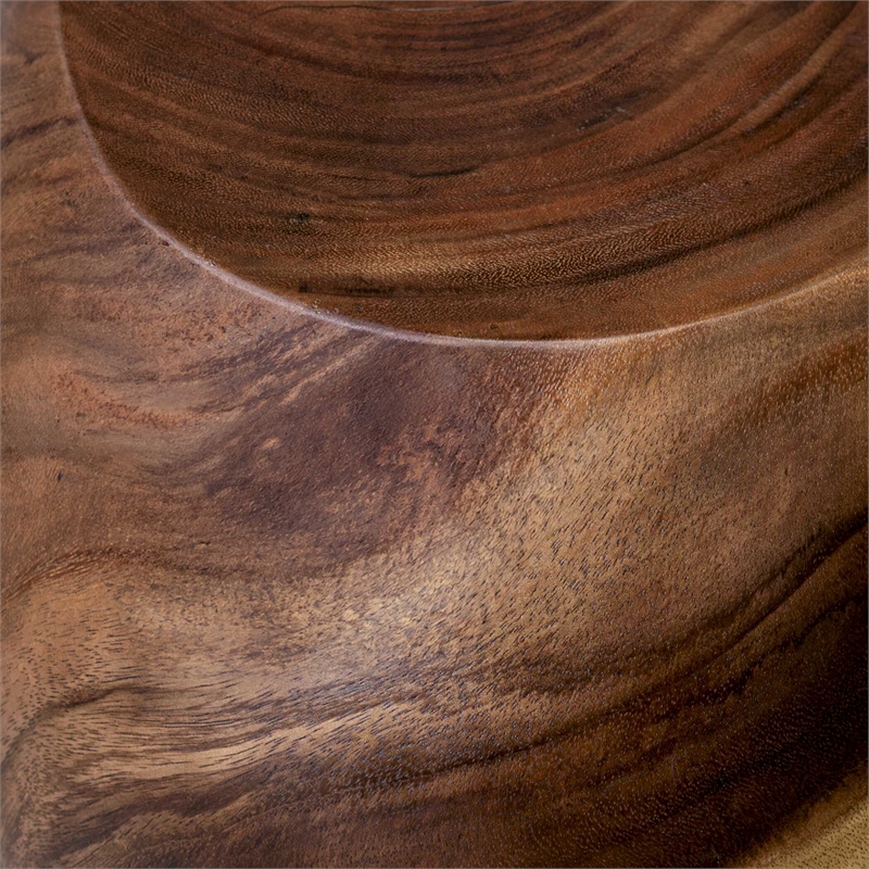 Uttermost Lomas Solid Wood Accent Stool in Natural