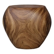 Uttermost Lomas Solid Wood Accent Stool in Natural