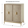 Uttermost Alessia Washed 2 Door Cabinet in Oak