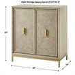 Uttermost Alessia Washed 2 Door Cabinet in Oak