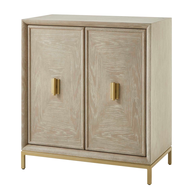 Uttermost Alessia Washed 2 Door Cabinet in Oak
