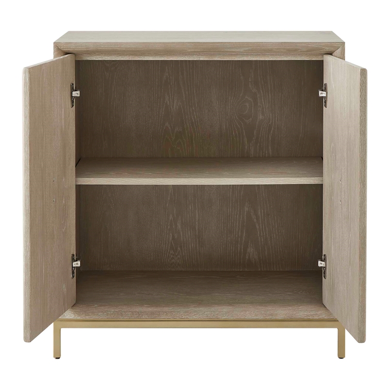 Uttermost Alessia Washed 2 Door Cabinet in Oak