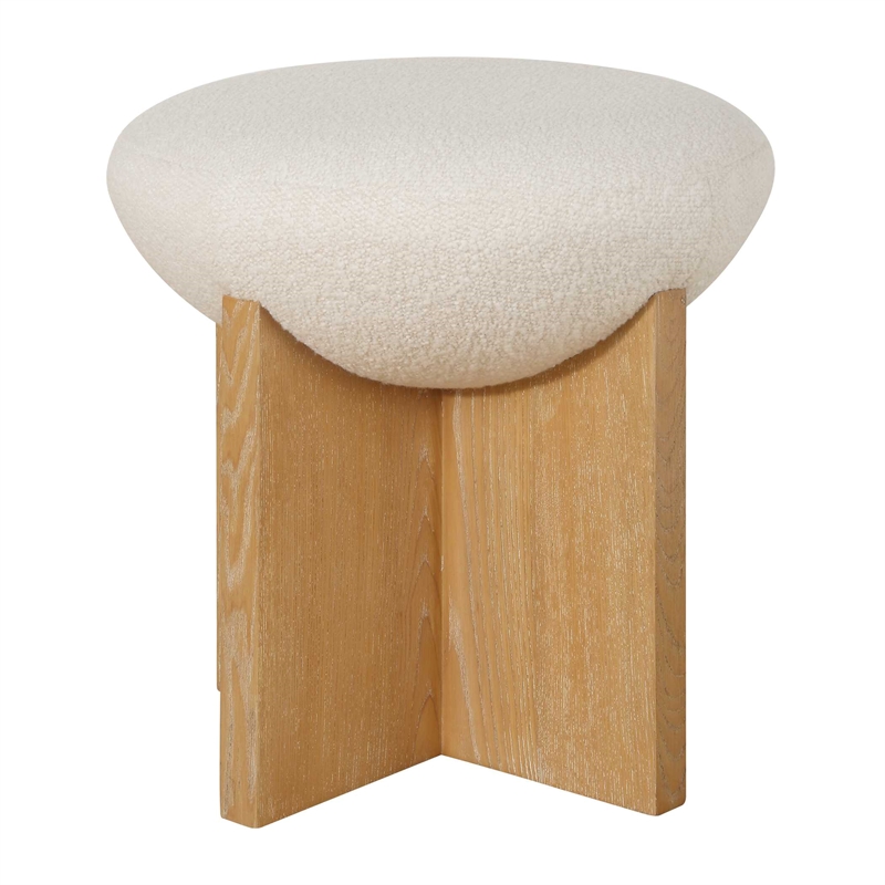 Uttermost Lainie Minimalist Accent Stool in White