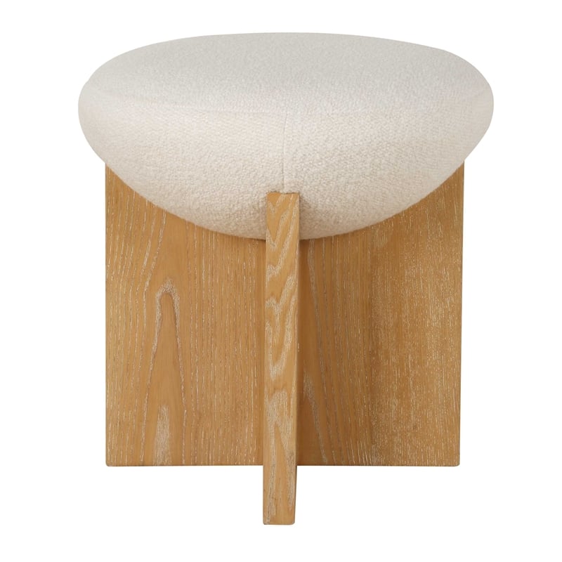 Uttermost Lainie Minimalist Accent Stool in White
