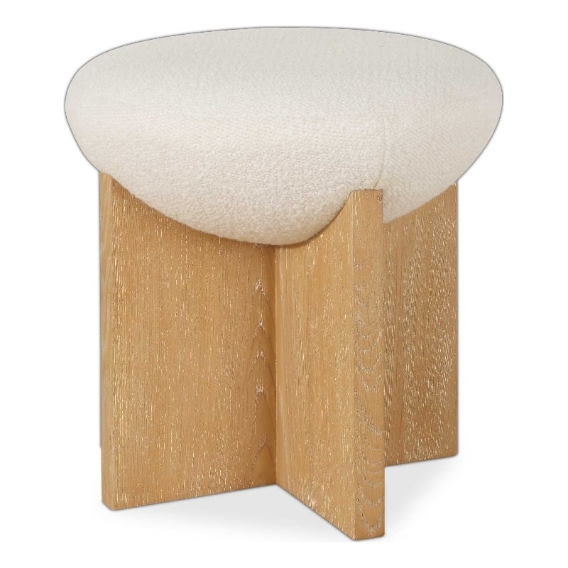 Uttermost Lainie Minimalist Accent Stool in White