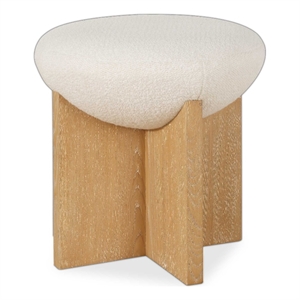 Uttermost Lainie Minimalist Accent Stool in White
