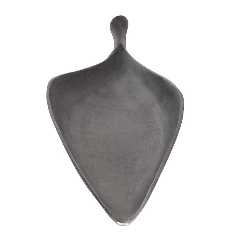 Uttermost Leaflet Dark Nickel Outdoor Bowl in Nickel