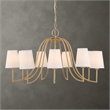 Uttermost Seville 9 Light Gold Chandelier in Gold