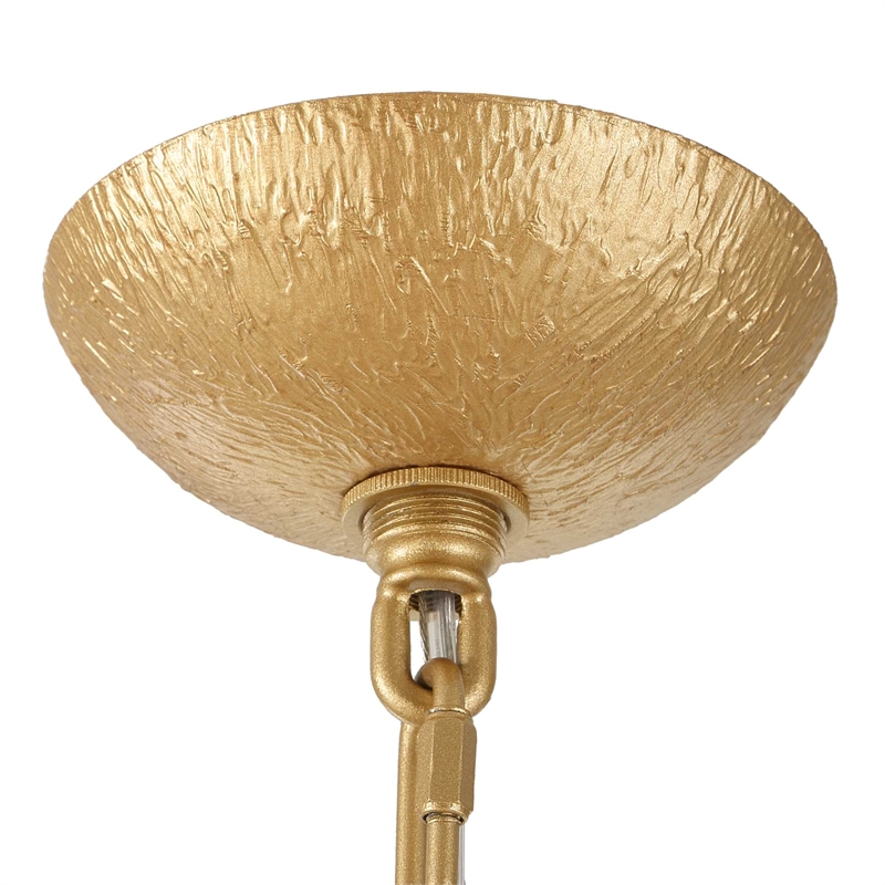 Uttermost Seville 9 Light Gold Chandelier in Gold