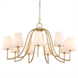 Uttermost Seville 9 Light Gold Chandelier in Gold