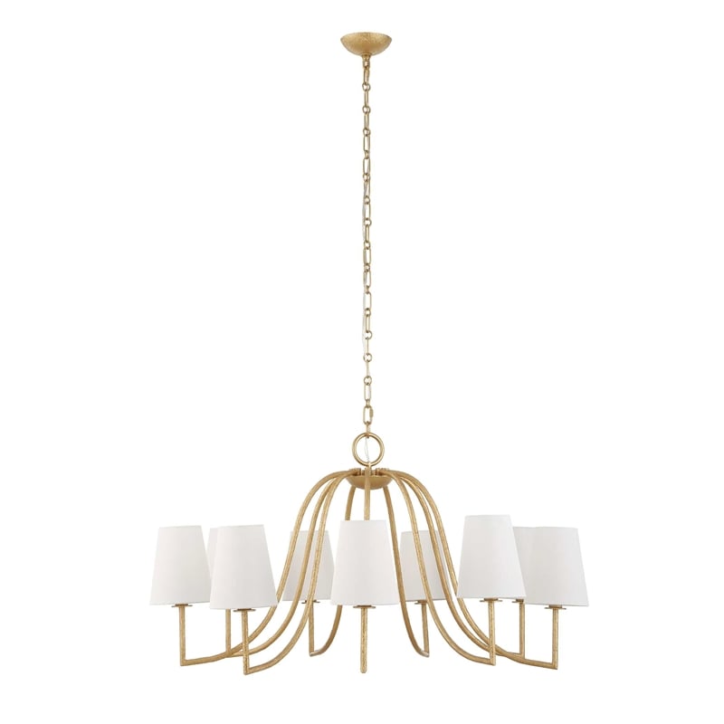 Uttermost Seville 9 Light Gold Chandelier in Gold