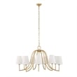 Uttermost Seville 9 Light Gold Chandelier in Gold
