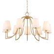 Uttermost Seville 9 Light Gold Chandelier in Gold
