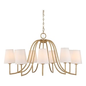 Uttermost Seville 9 Light Gold Chandelier in Gold